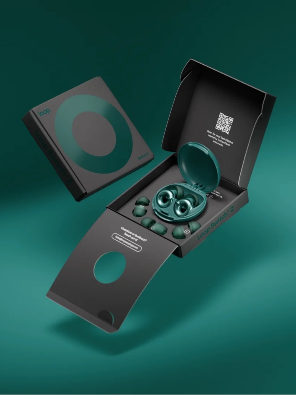 Loop Earplugs Switch 2 Emerald